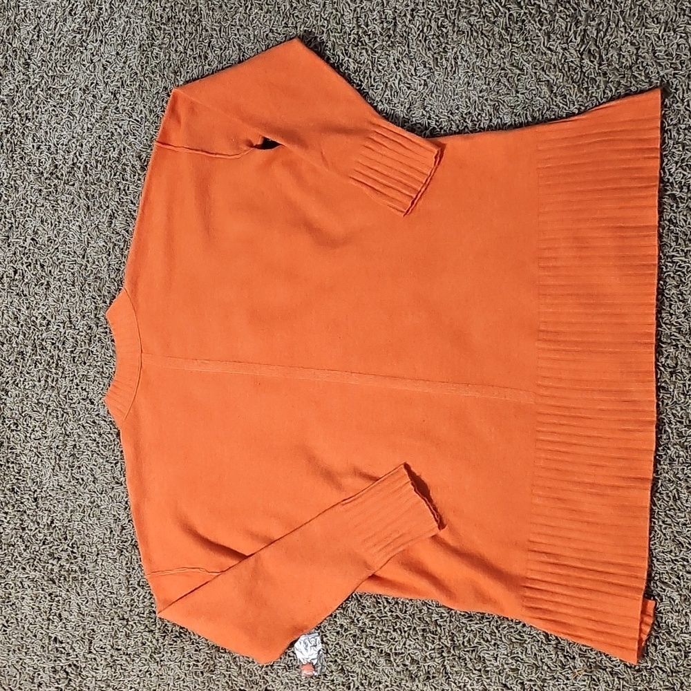 New Free People Phoebe Sweater Wool Blend Shell Coral Small Knit Pullover - Picture 9 of 10